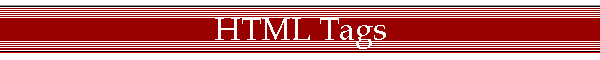 HTML Tags
