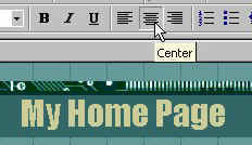 Centering a page banner