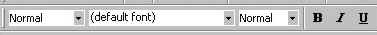 Text toolbar