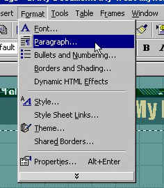Formatting paragraphs