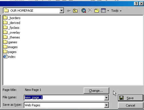Saving your web pages
