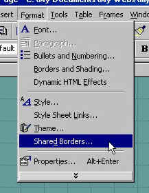 Applying shared borders