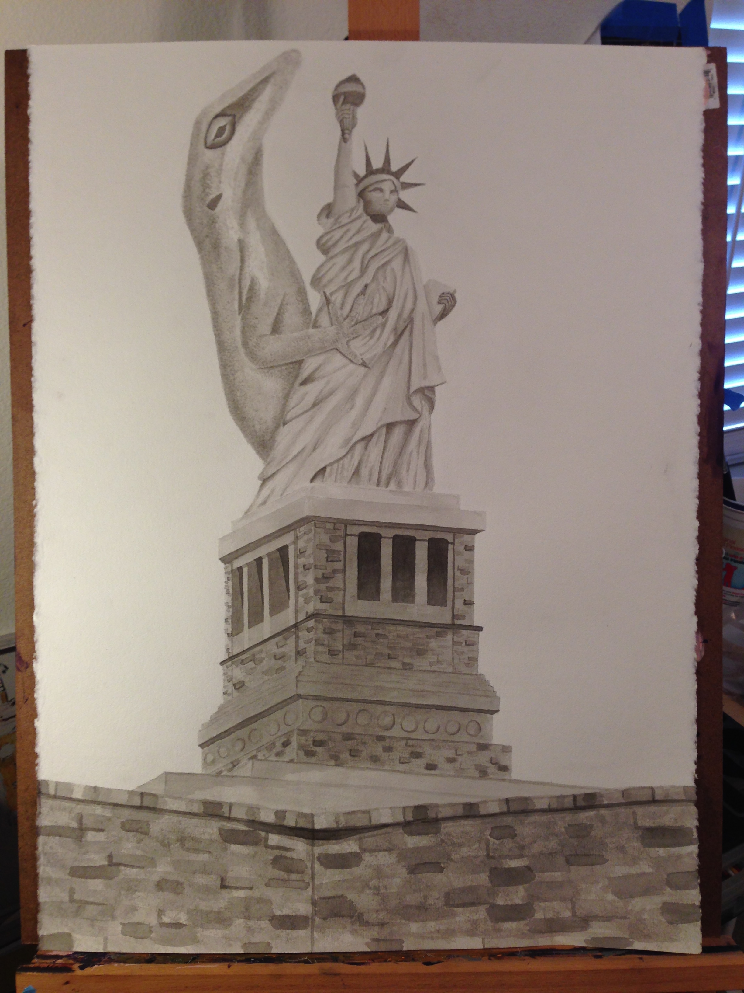 indiainkstatue