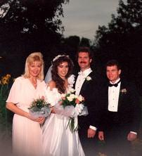 The Bride and Groom With Their Best Friends