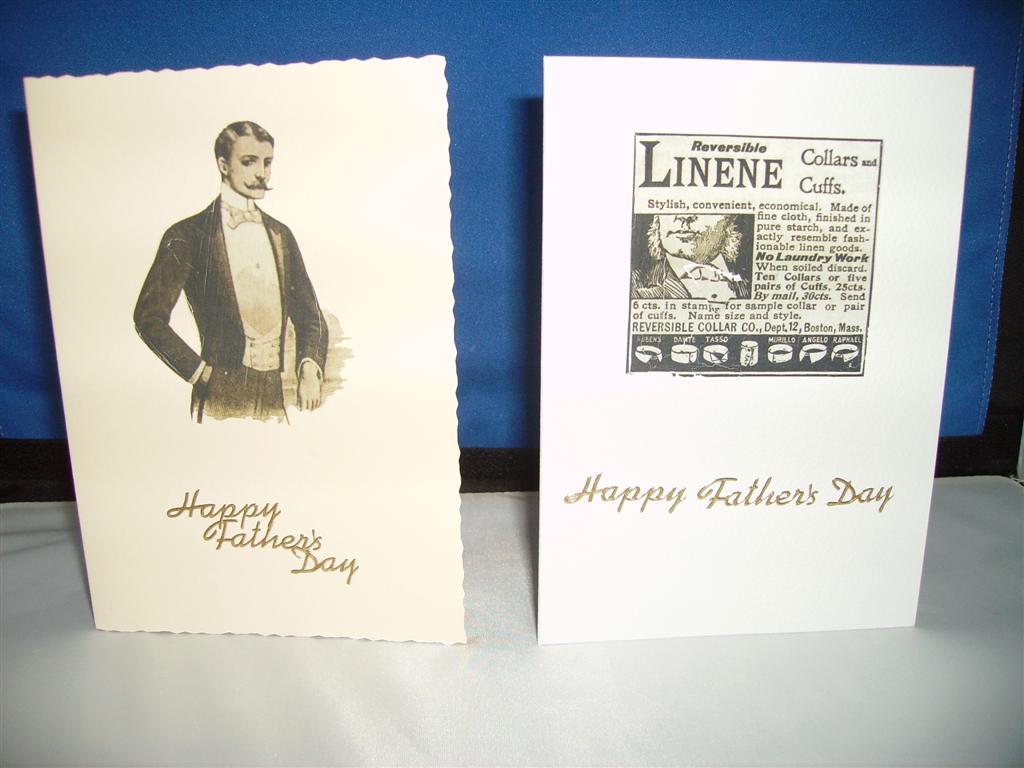 man card and newspaper card