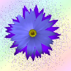 blue flower step 2