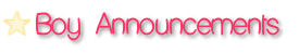 Boy Announcements