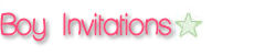 Boy Invitations
