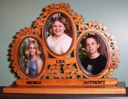 Relief Triple Oval Frame 