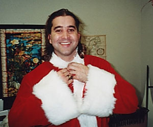 Can I sit on your lap Santa?