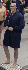 Nick Riegel, the first team state swimmer