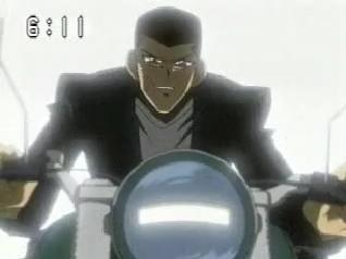 Since my sword prowess failed to skewer him, I'll just have to run him over! Whee!