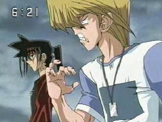 Should probably go in the group gallery, but Jou-kun's expression is just too priceless/creepy/whacked