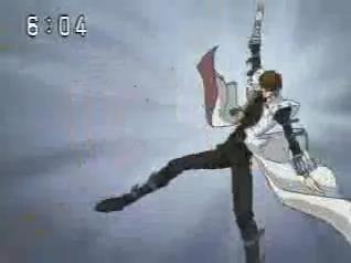 First Line of Defence: Throw Blue Eyes toward oncoming Sword Wielding Maniac