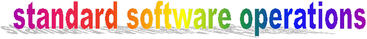 standard software operations
