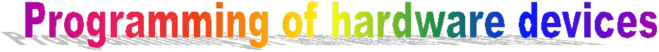 Programming of hardware devices