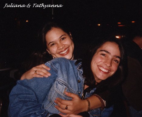 Thathyanna and Juliana having fun at Cafe Diem.