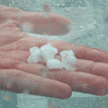 dime-sized hail