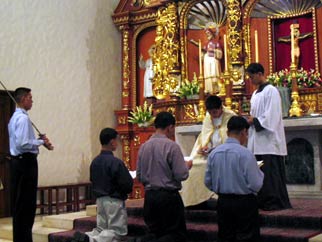 During the Induction Ceremonies of new Cristeros