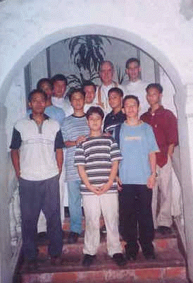 The group poses for posterity with H.E. Bishop Williamson