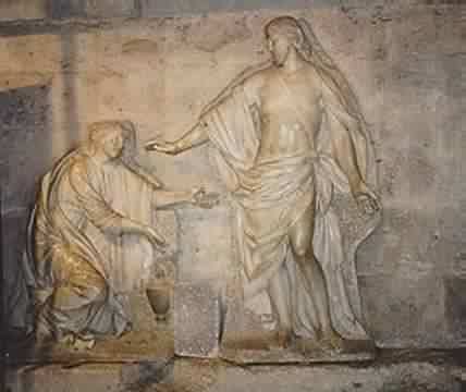 Jesus e Madalena, Catedral de Chartres, Fran�a