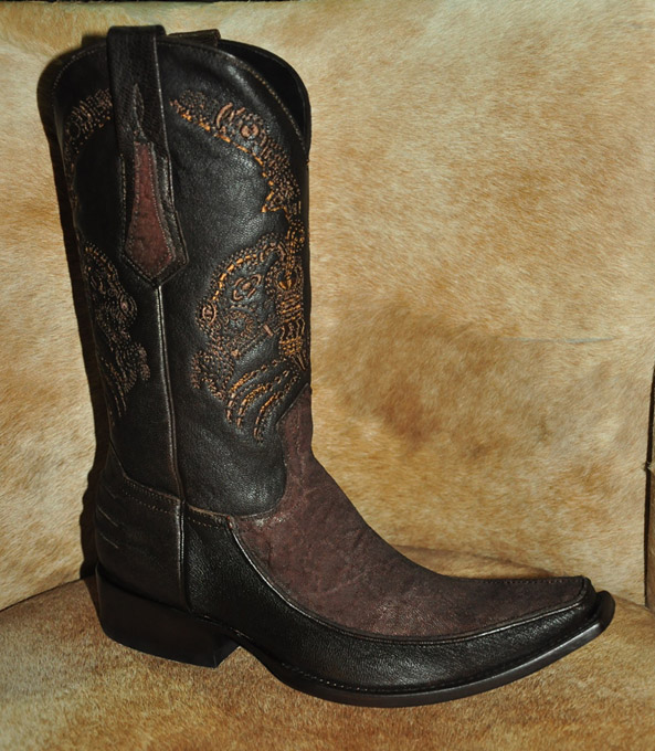 botas cuadra piel de avestruz