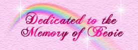 Dedicated to the Memory of Bevie