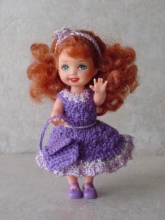 Free Crochet Pattern - Kelly Doll Dress &amp; Purse from the Toys Free