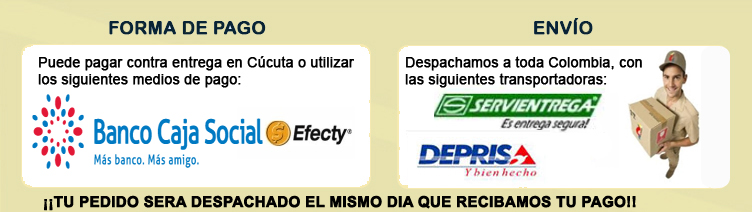 envio y forma de pago