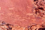 Rock paintings at Twyfelfontein - Click to enlarge