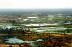 Aerial view of the Okavango Delta - Botswana