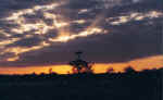 Suset over Moremi, Botswana
