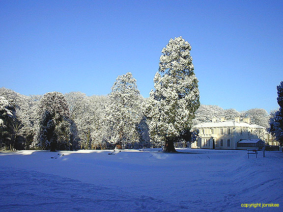 The monastery gardens - always tranquil - especially in the snow.