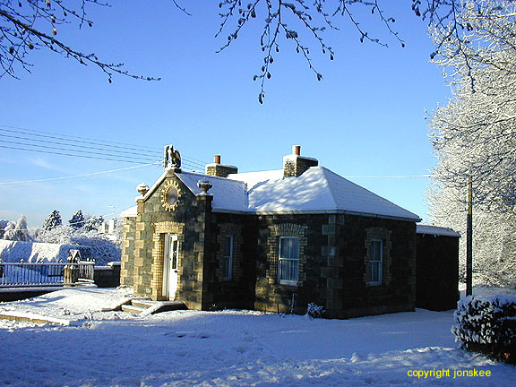 Architecture of times gone by - so peaceful surrounded by snow.