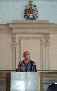 Pat Dungan at the Old Courthouse