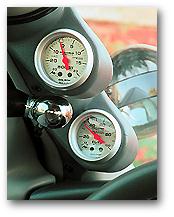 fuel-pressure and boost gauges