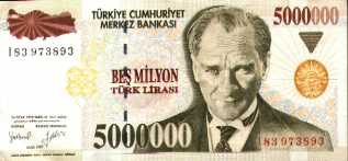 5 million Turkish Lira