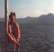 Crew member on the bow.The Queensland  coast