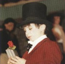 Chris performing in the play "Oliver"
