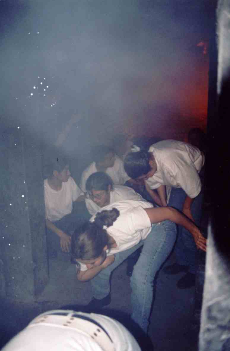 Casa de humo, evacuaci�n