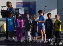 10/17/03: Christopher is "Citizen of the Week!" (he is at far right of pic)