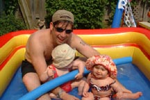 James in kids pool