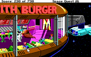 Just two(2) screen shots that show how Sierra's Space Quest 3 and Apogee's Crystal Caves have some stunning similarities.