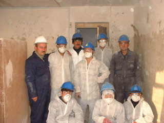 Painters being trained by PCH at Gizildash