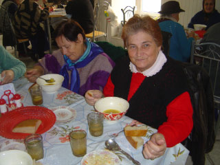 Meals being served to the elderly of Baku