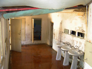 Washing facilities at Shuvelan Sanatorium