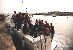 Several members in the dive boat