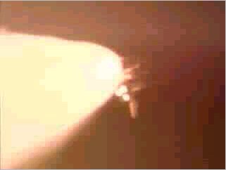 Solid rocket luminous plume