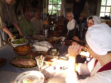Village dinner in the evening.