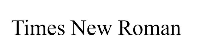 New Times Roman